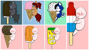 Ice Cream YCH-$5 by mladyhooves