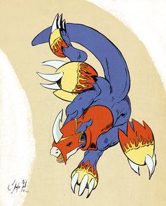 Flamedramon! by Negger