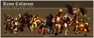 [Kemo Coliseum] Scale and Color Test by DudedleStudio