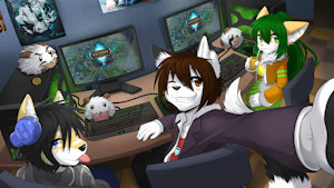 LAN Party by Sollyz