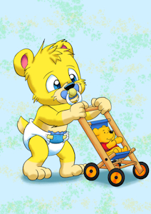 Pooh's Little Stroll by MalyMilo