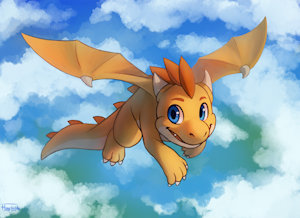 Smol Dragon by Kuza