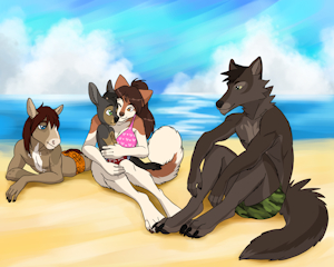 Beach day by JupiterMoon