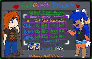FreakOfLove's Price Sheet by FreakOfLove