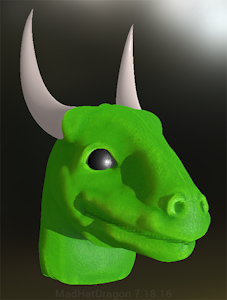 Draconic Head by MadHatDragon