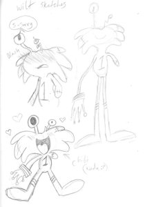 Wilt and Wander sketches by NsfwMiku