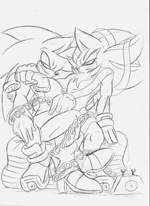 Sonadow Telephone Sketch for Segagal by Mimy92Sonadow