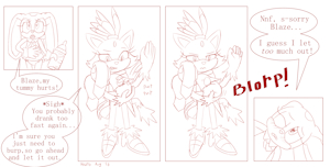 Blaze Burping (rough sketch) by HydroFTT