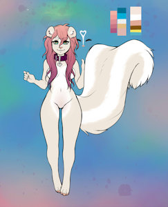 Skunk character for sale by LilPeachyPup