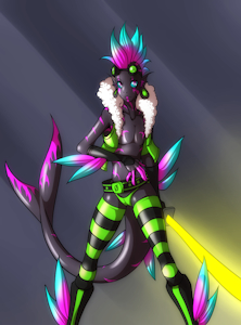 Starbound OC: Echo by NeonBluh