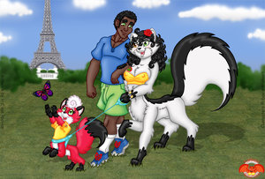 Family Stroll in Paris by illumanati