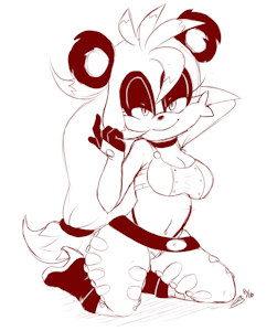 Stream comm panda girl by BlueChika