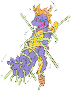 Spyro Tickle Torture: Tickling Vines by KnightRayjack