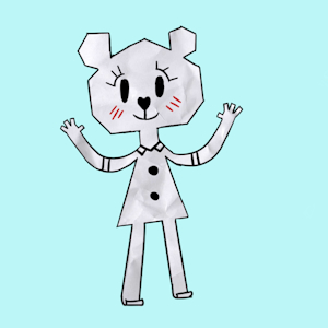 Teri/paper bear Drawing by Bod9001