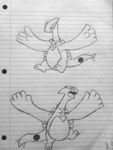 J&ocirc; as Lugia Drawings #4 by JoshuaBlueMacaw