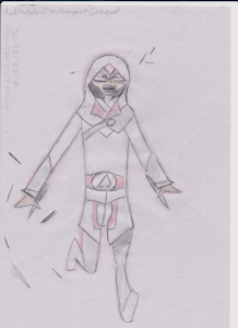 Inktober 2 - Assassin's Creed by Tallauvron