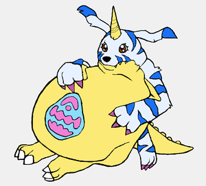 chubby gabumon by zebstrika