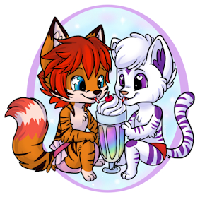 sharing milkshakes by stormlust