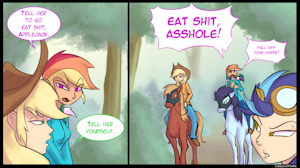 Trash Talk 4:  Fall off your Horse by kanashiipanda