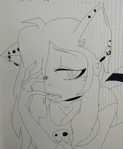 Lillith the bunnycat(General outline and piercings) by Thed3vil