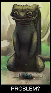 The face of a troll by 96