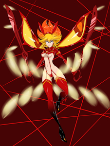 Ryuko Matoi Senketsu Kisaragi +SPEEPAINT by CobaltPie