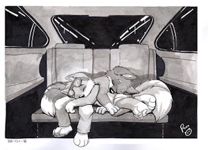 Two tired cubs by rosebuster