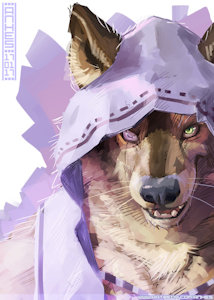 Messy portrait by Anhes
