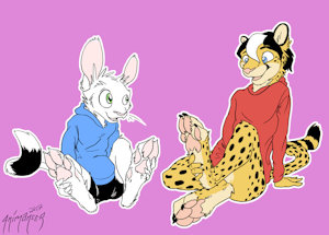 Comparing Feet (commission) by Animancer
