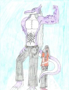 Gregory's Human and Dragon Forms by RyukoGregory