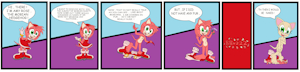 the Amy Rose comic strip by DARKZADAR