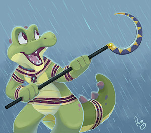 Croc O'Dile as Sobek by pandapaco