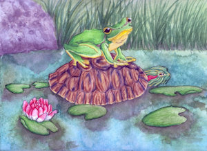 #61 Fairytale: The Frog and The Turtle by Wolfattwilight