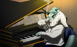 The Pianist and His Queen by TiHavok