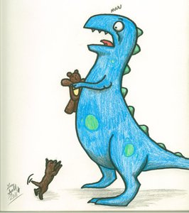 -Not My Art- Dino's Teddy by dragonfreak1124