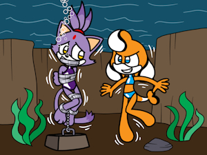Trapped Cat's Lunch by DarkSonic250