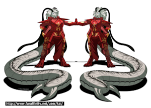 Elise and Satine in armour by Katsuke