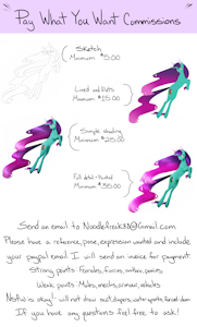 PWYW commissions are open! by Noodlefreak88