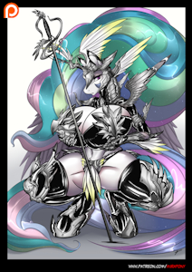 Armored Celestia by Mirapony
