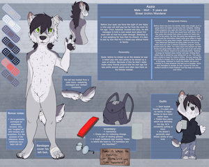 Azziz character sheet by FangSan