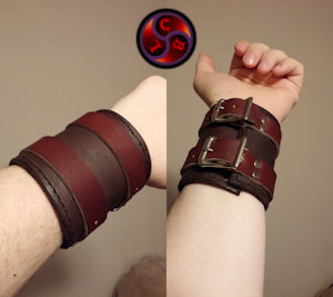 Leather Bracer by AaeRohn