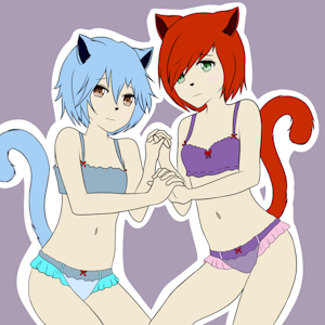 Sisters embrace (alt) by Airisu