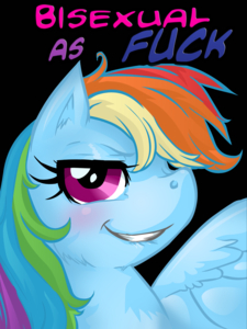 Rainbow Dash: Bisexual as Fuck by ButtercupSaiyan