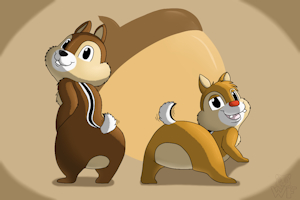 Chipmunk Butts! by WaffleFox