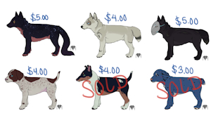 Adoptables! $3-$5 USD by NinjasHeart