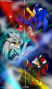 COMMISSION: Triple S striptease by Mimy92Sonadow