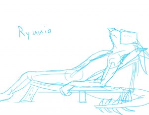 Sleeping in the Sun - Free sketch by Kegawa by Ryuuio