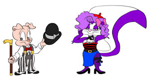 Hamton and Fifi in 1920s Fashion: By Smallj85 by Redtop95