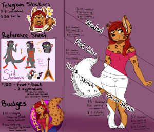 Price Sheet by ZariCat