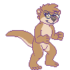 Small humpy otter (animated gif) by Teko